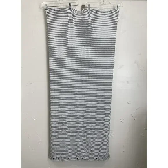 Lululemon Snap Scarf Shawl Wrap One Size Grey Gray White Stripe Vinyasa Infinity - Picture 5 of 8